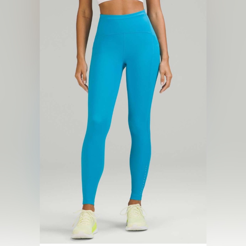 NWT Lululemon swift speed HR tight turquoise tide